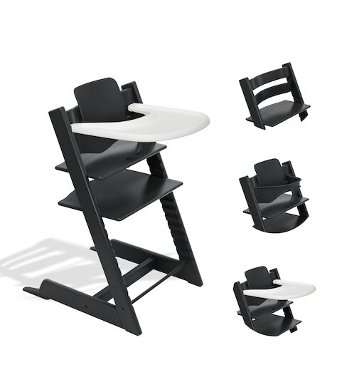 Stokke Pack Chaise haute Tripp Trapp + Baby Set + plateau Noir 