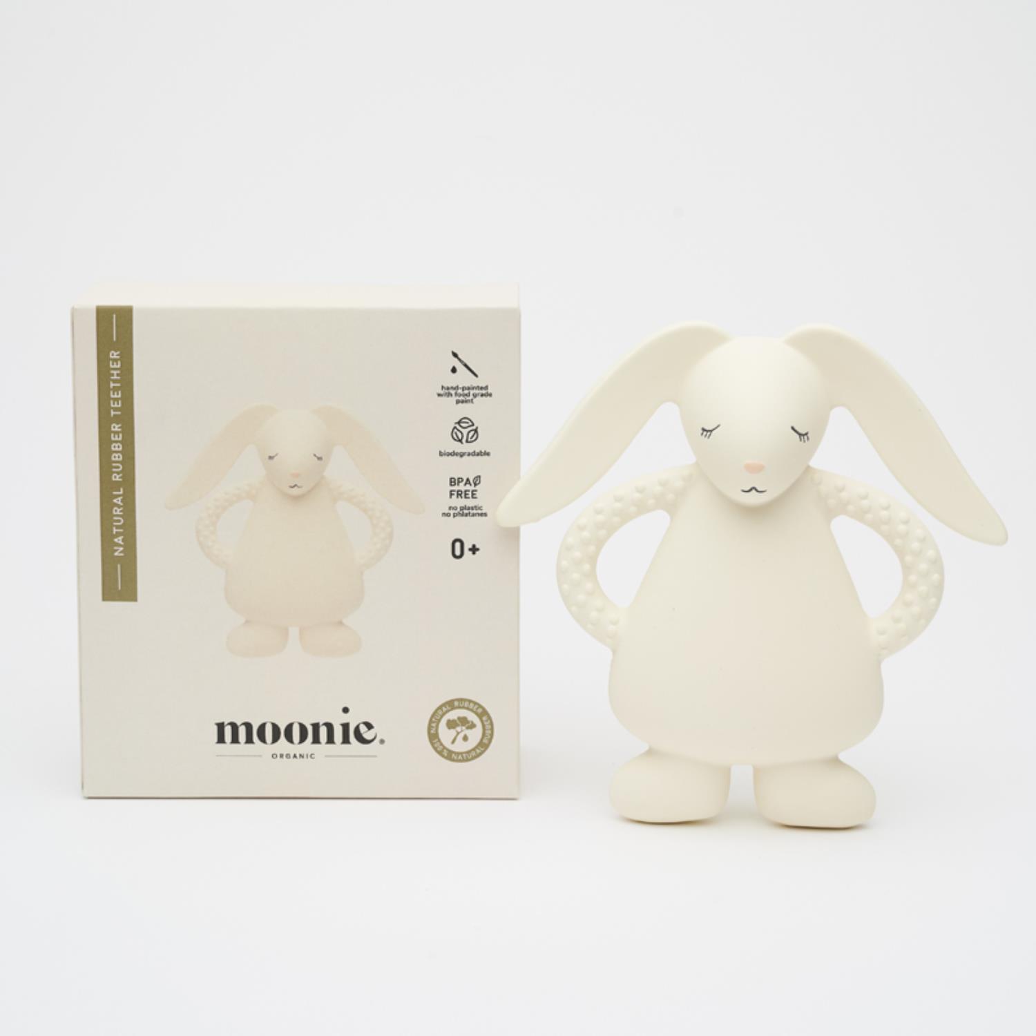 BB & Co - Jouet de dentition ourson en caoutchouc naturel BLANC BB&Co