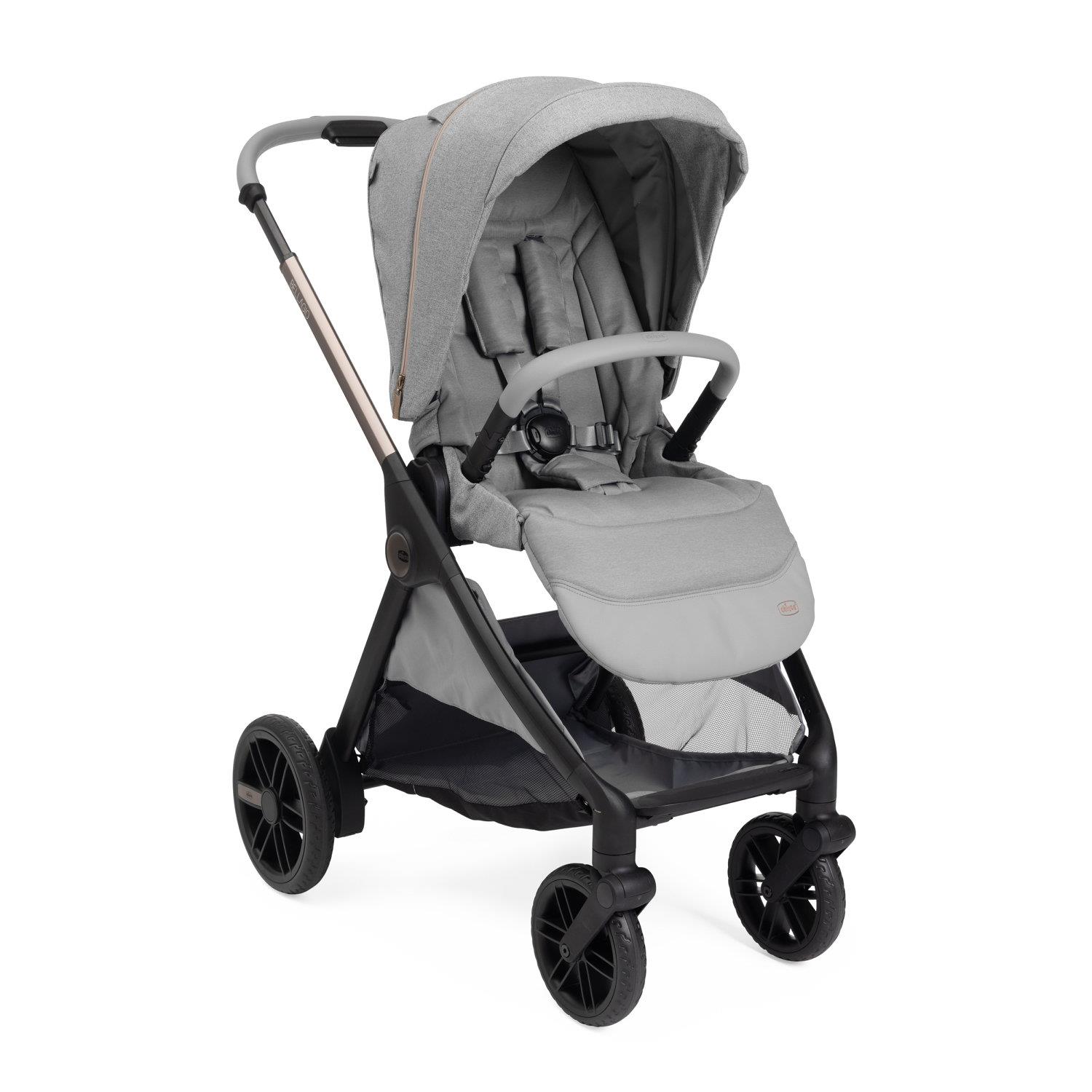 Poussette Bellagio avec adaptateurs GRIS Chicco