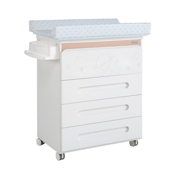 Micuna Commode à langer avec baignoire Dolce Magic Blanc  Micuna Commode à langer avec baignoire Dolce Magic Blanc