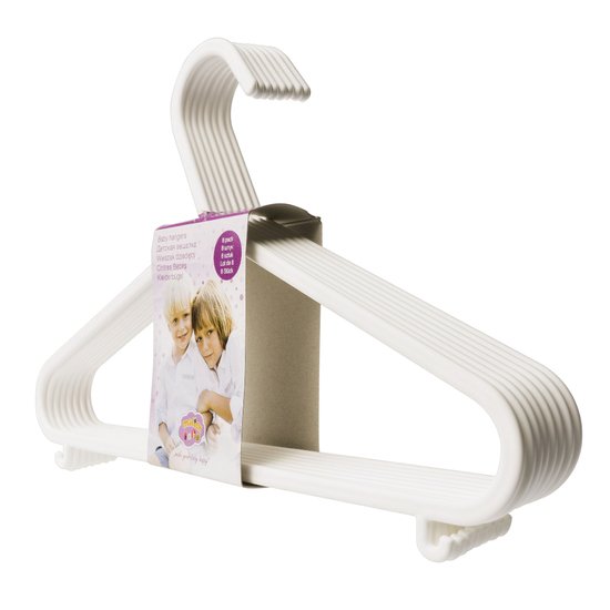 Maltex 8 Cintres Bébé Blanc 