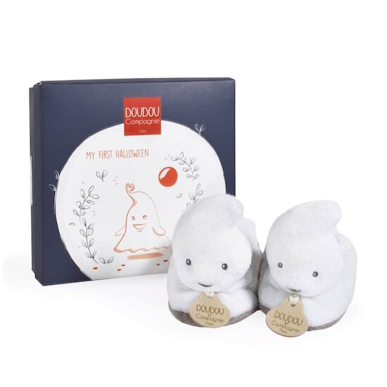 Doudou & Compagnie Chaussons Fantôme Blanc 0-6 mois Doudou & Compagnie Chaussons Fantôme Blanc 0-6 mois