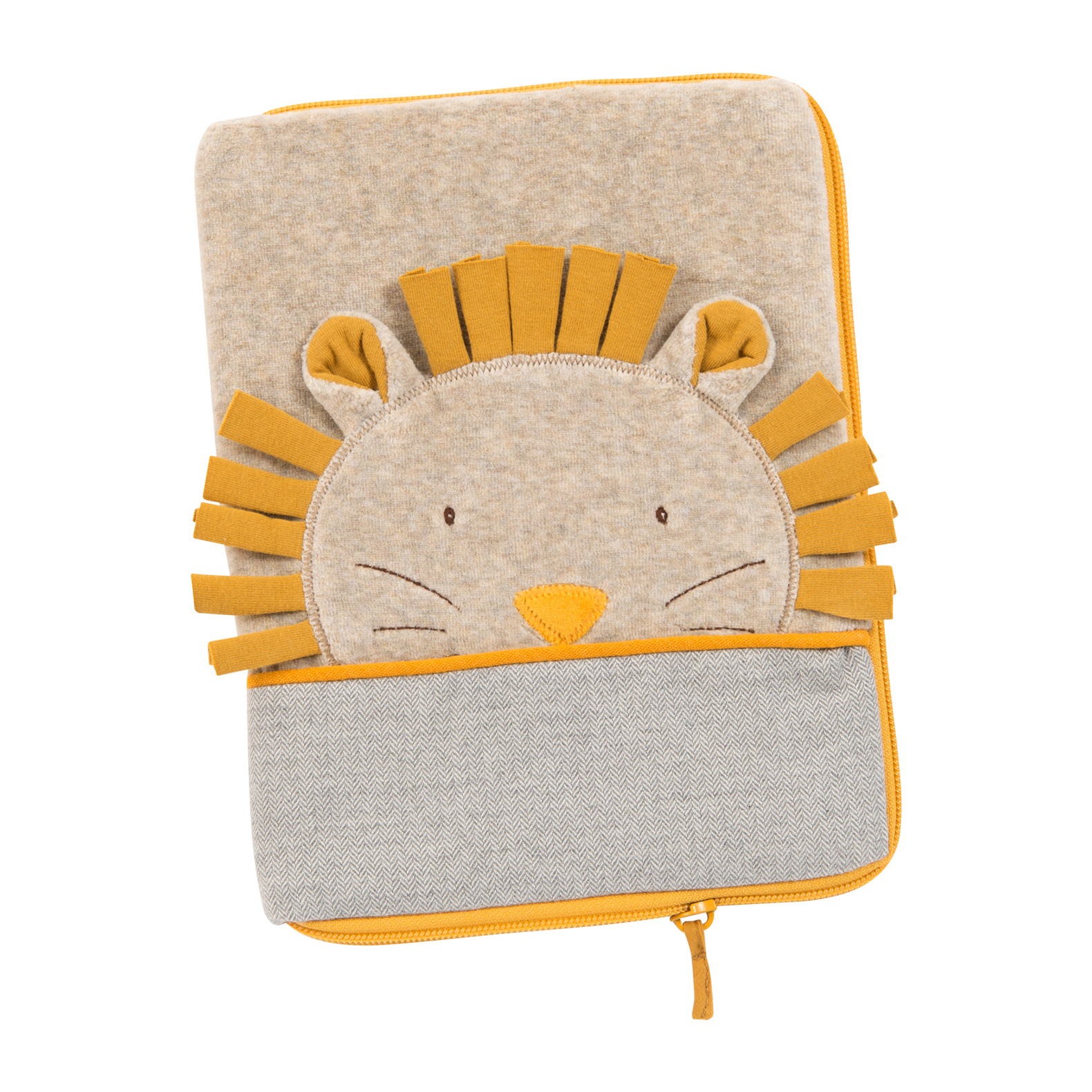 MOULIN ROTY - Protège carnet de santé tête lion Sous mon baobab MULTICOLORE Moulin Roty