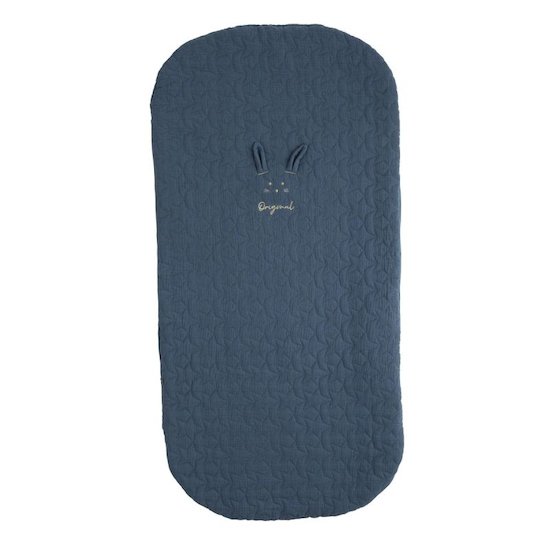 Sauthon Original Edredon pour lit ovale Bleu Saphir 70x140 cm Sauthon Original Edredon pour lit ovale Bleu Saphir 70x140 cm