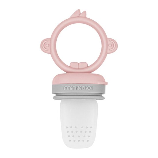 BB&Co Baby Pulp (grignoteur en silicone) Rose/ Gris 