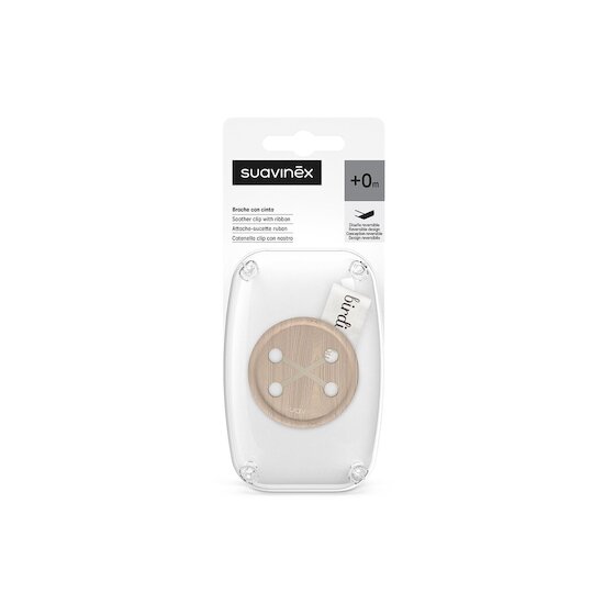 Suavinex Attache-Sucette Ruban Birdies Beige  Suavinex Attache-Sucette Ruban Birdies Beige