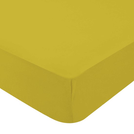 Domiva Drap housse Jersey Curry  Domiva Drap housse Jersey Curry