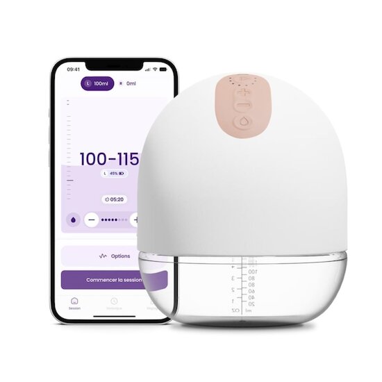 Perifit Double tire-lait mains libres Blanc 