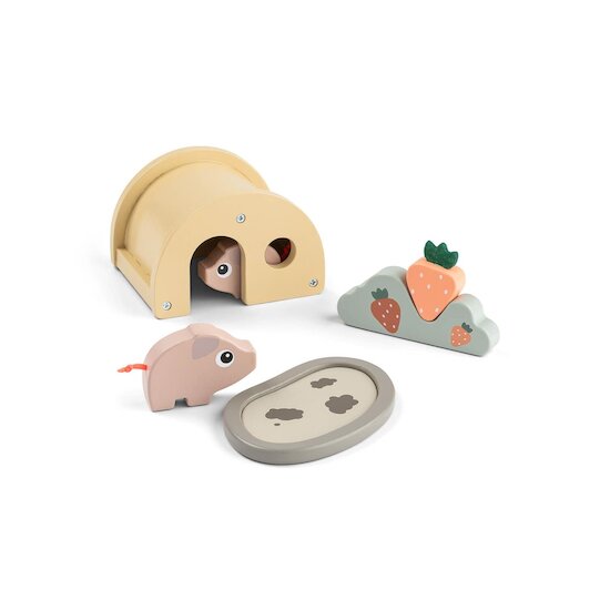 Done by Deer Ensemble de jeu Tiny farm Pigee Multicolore 