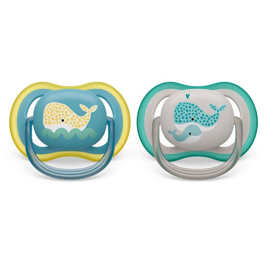 Philips Avent 2 Sucettes Ultra Air Multicolore 18 mois Philips Avent 2 Sucettes Ultra Air Multicolore 18 mois