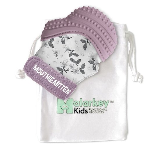Malarkey kids Mitaine de dentition Mauve Clair 3-12 mois Malarkey kids Mitaine de dentition Mauve Clair 3-12 mois