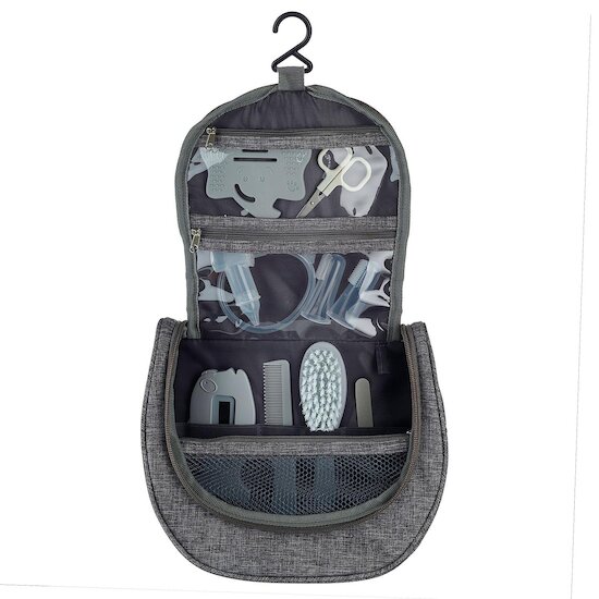 Thermobaby Trousse de soin avec accessoires Gris Chiné  Thermobaby Trousse de soin avec accessoires Gris Chiné