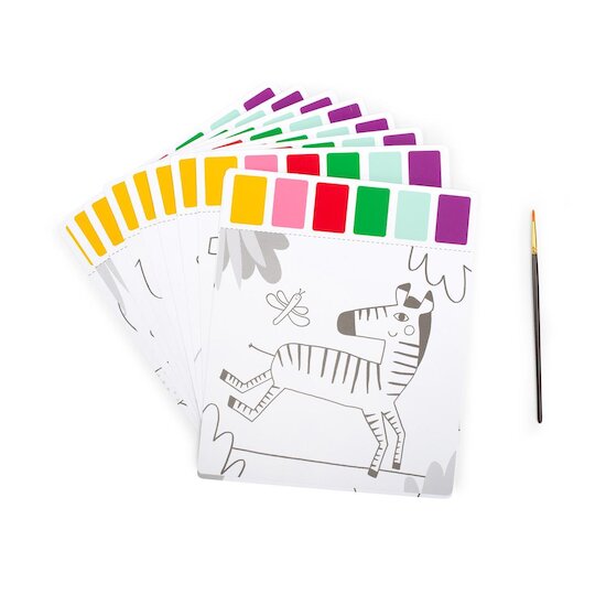 Moulin Roty Peinture palette magique Les Toupitis Multicolore  Moulin Roty Peinture palette magique Les Toupitis Multicolore
