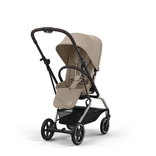 Cybex Poussette  Eezy S Twist+2 Châssis Silver Almond Beige 