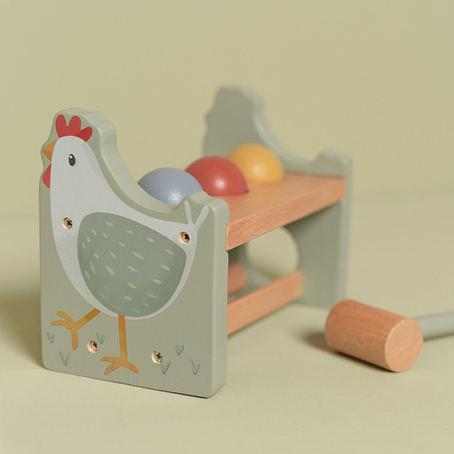 LITTLE DUTCH - Banc à marteler en bois FSC MULTICOLORE Little Dutch