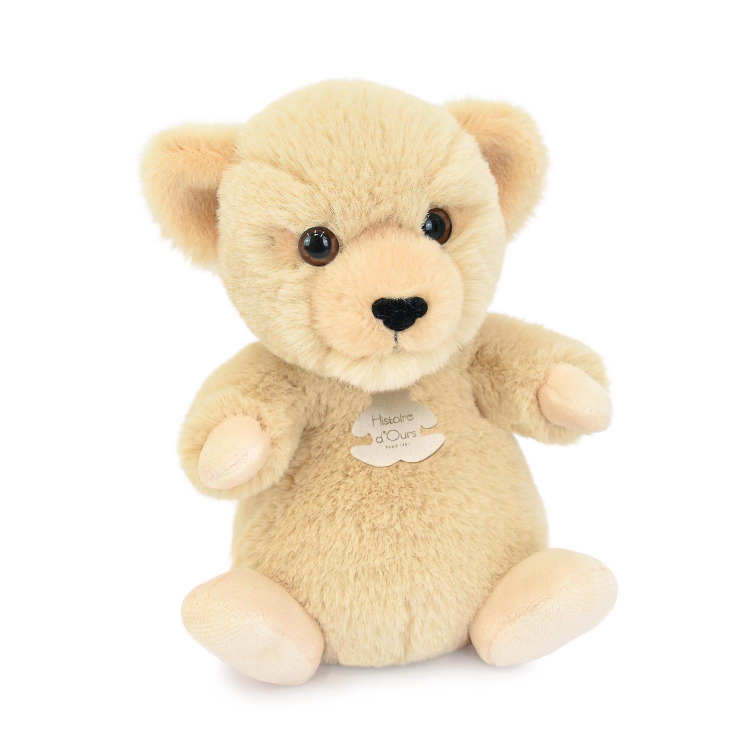 Doudou & Compagnie - Peluche les doux stretch Lionceau BEIGE Doudou & Compagnie