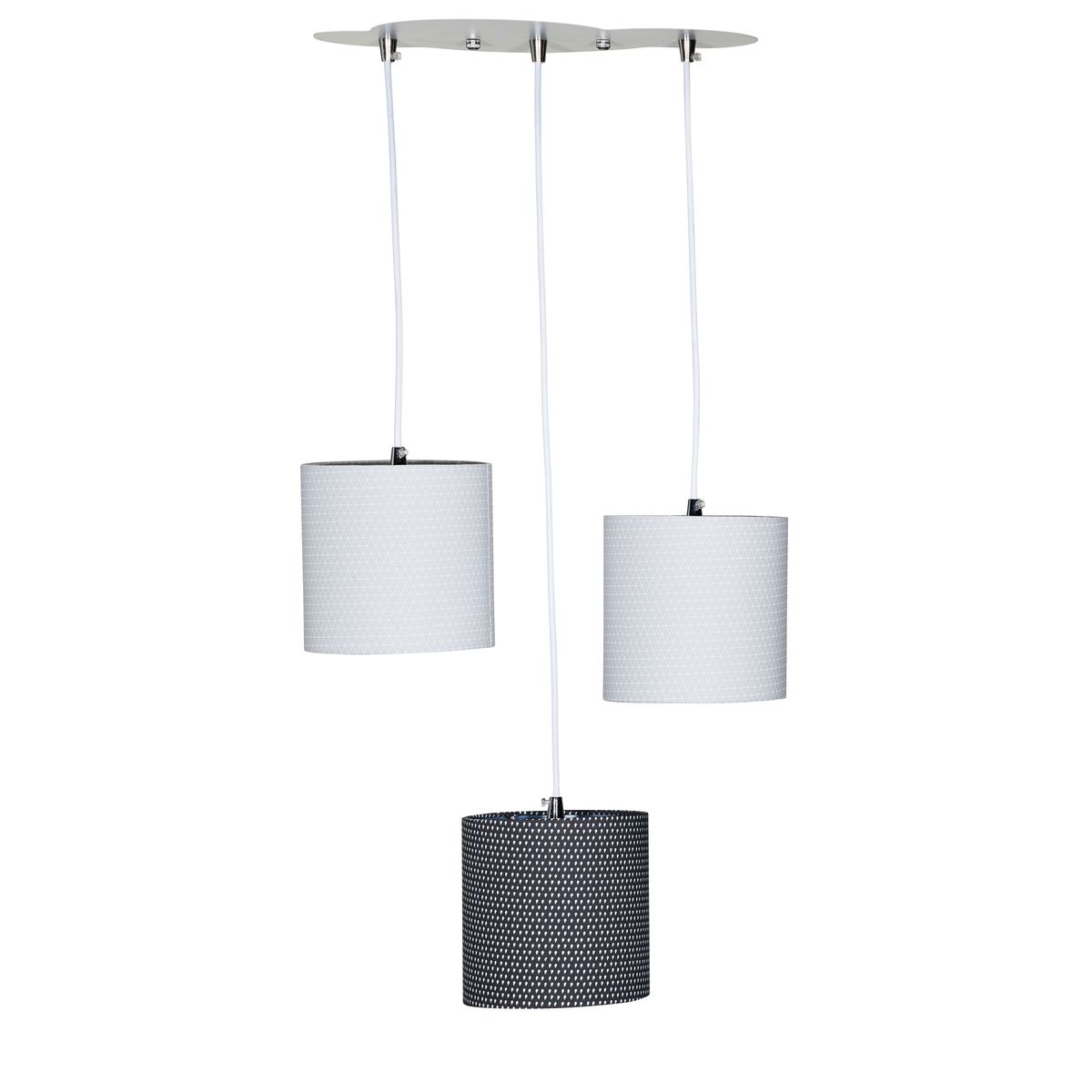 Suspension lumineuse trio Babyfan GRIS Sauthon