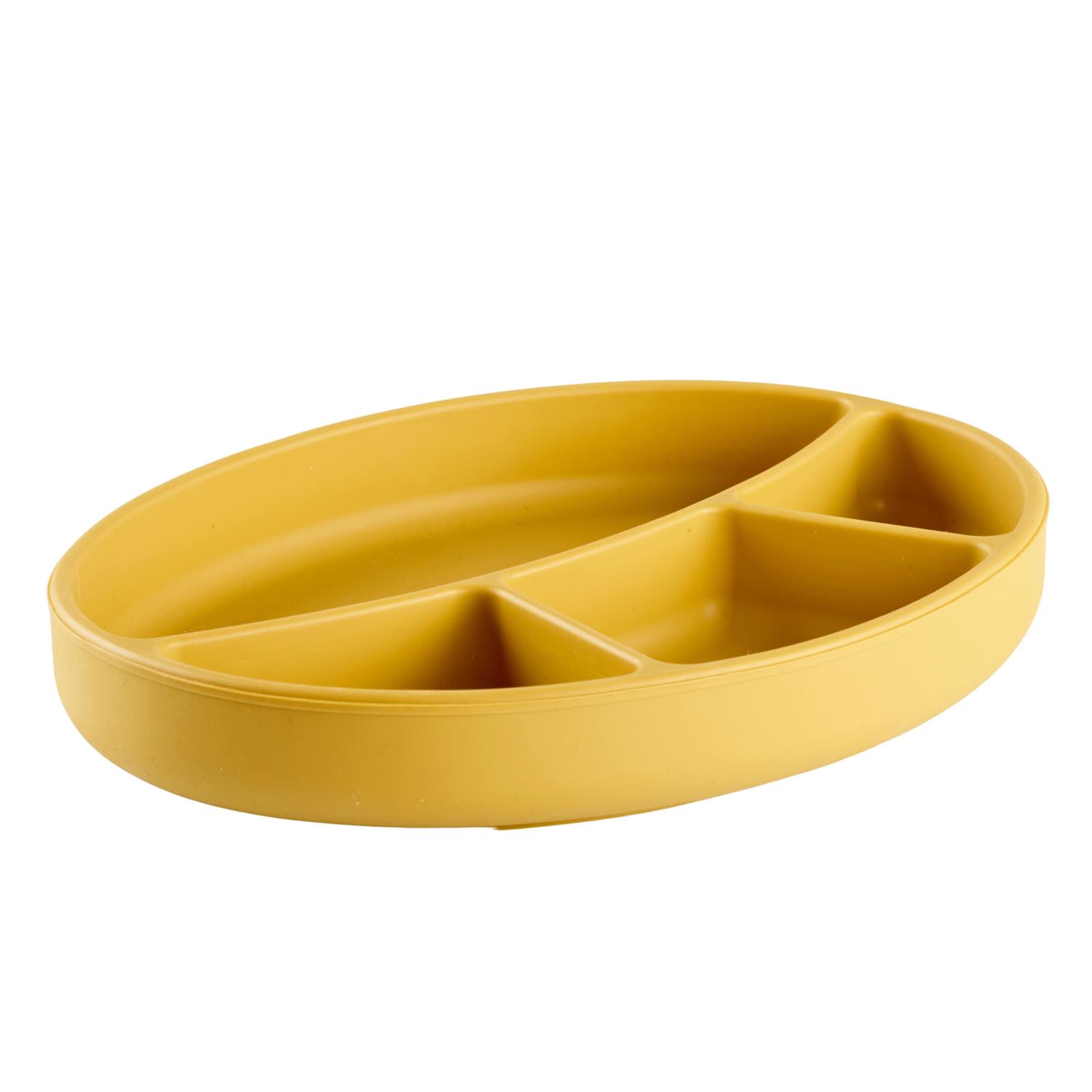 Thermobaby - Assiette compatimentée silicone JAUNE Thermobaby 