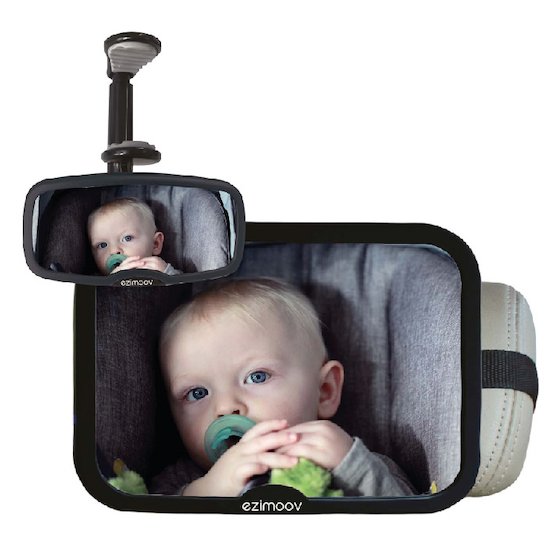 crazy bean Miroir Voiture Bébé pour Siège Arrière, Retroviseur Voiture Bebe  360°Réglable Taille Grande Miroirs Auto Bébés Enfant - Avec 2pcs Bébé à  Bord Signe pour Voiture en destockage et reconditionné chez