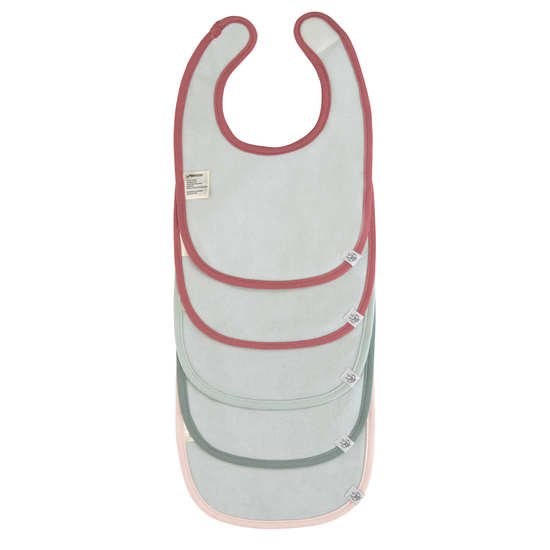 Lässig 5 bavoirs éponge Graden Explorer Rose/Bordeaux/Kaki  Lässig 5 bavoirs éponge Graden Explorer Rose/Bordeaux/Kaki