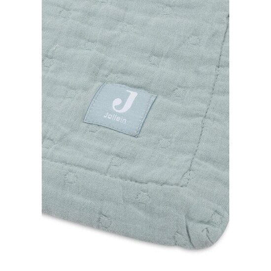 Jollein Couverture Berceau Jacquard GOTS Sea Green 75x100 cm Jollein Couverture Berceau Jacquard GOTS Sea Green 75x100 cm