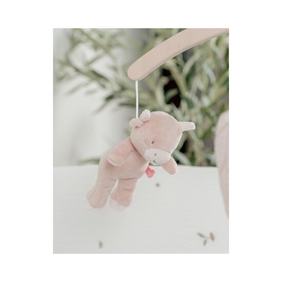 Noukie's Mobile musical avec bras en bois Lily & Fluffy F&O Marron  Noukie's Mobile musical avec bras en bois Lily & Fluffy F&O Marron