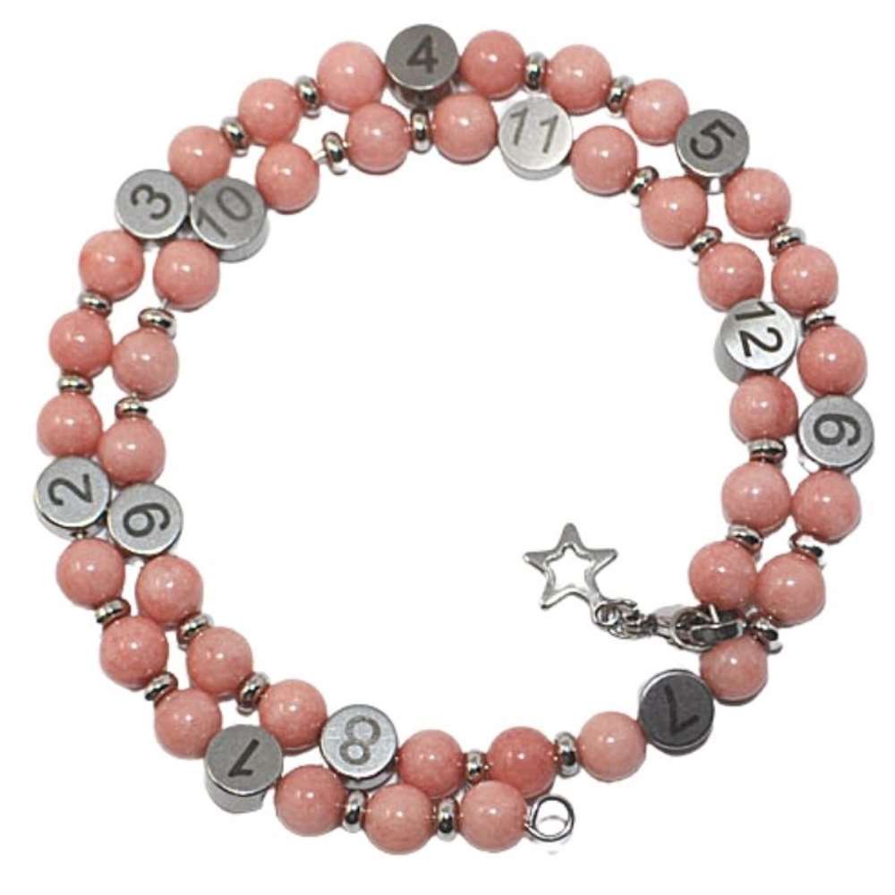 Irréversible Bijoux - Quartz rose - Bracelet d'allaitement ROSE Irréversible Bijoux