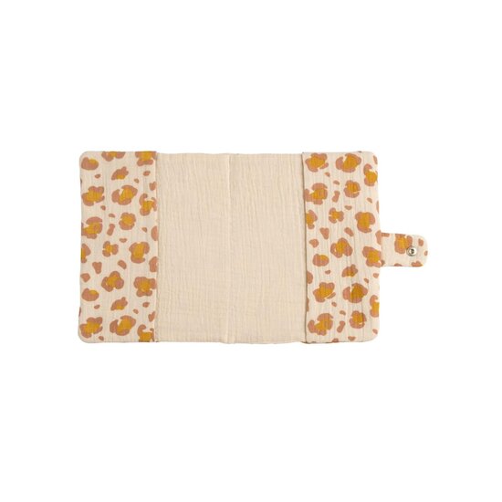 Sauthon Protège Carnet de Santé Léopard Petit Chou Ecru/Caramel/Vieux Rose 