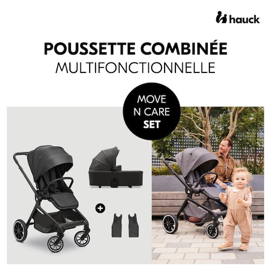Hauck Pack Poussette Move N Care Black  Hauck Pack Poussette Move N Care Black