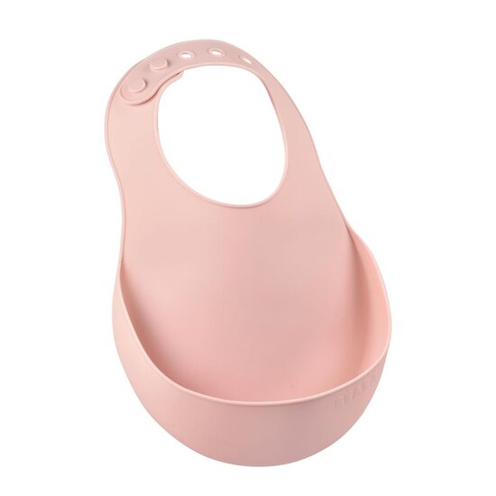 Béaba Bavoir silicone Old Pink  Béaba Bavoir silicone Old Pink