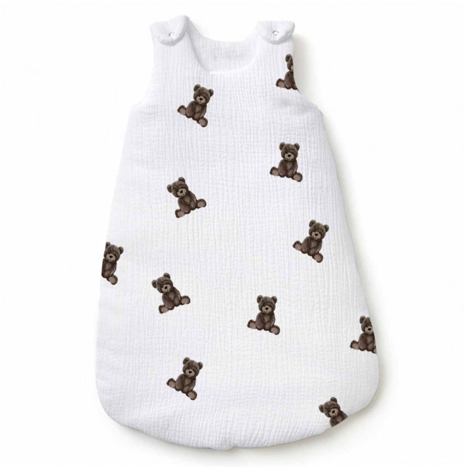 Les Chatounets - Gigoteuse Naissance Mousseline ""OURSON"" MULTICOLORE Les Chatounets