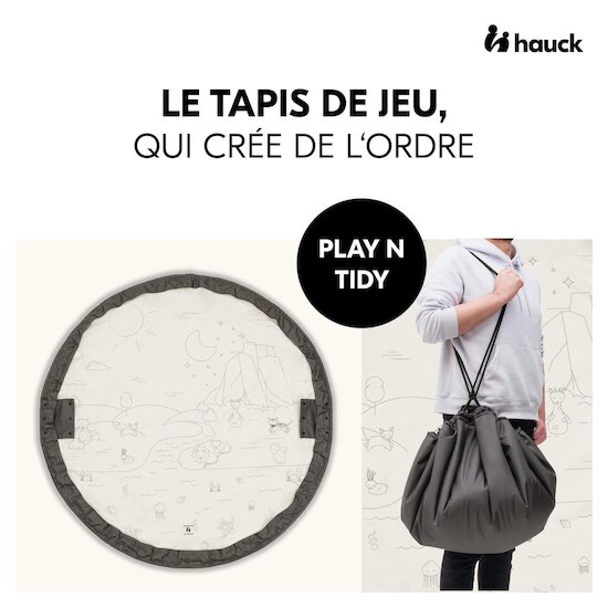 Hauck 2 En 1 Tapis de Jeu Play N Tidy Dark Grey  Hauck 2 En 1 Tapis de Jeu Play N Tidy Dark Grey
