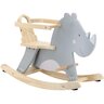 Animal à bascule en bois Rhino
