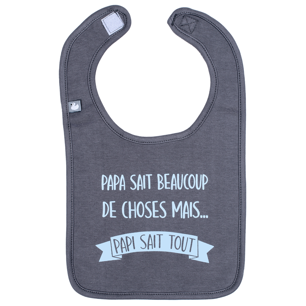 BB & Co - Bavoir "Papi sait tout" MULTICOLORE BB&Co