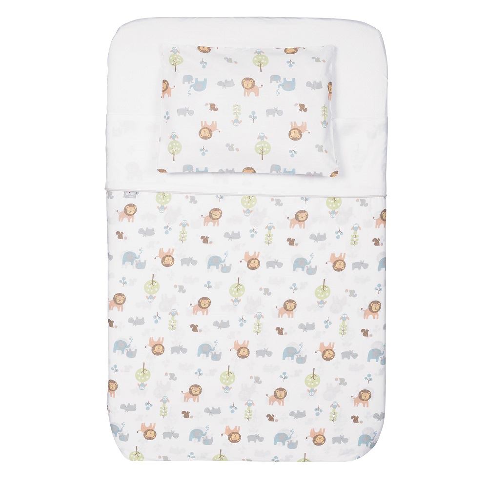 Taie oreiller + Drap housse + Housse de couette Next 2 me BLANC Chicco