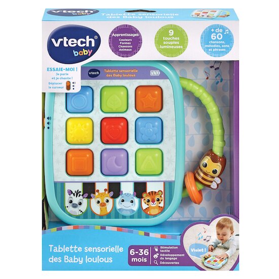 Vtech Baby Tablette sensorielle des baby loulous Multicolore  Vtech Baby Tablette sensorielle des baby loulous Multicolore