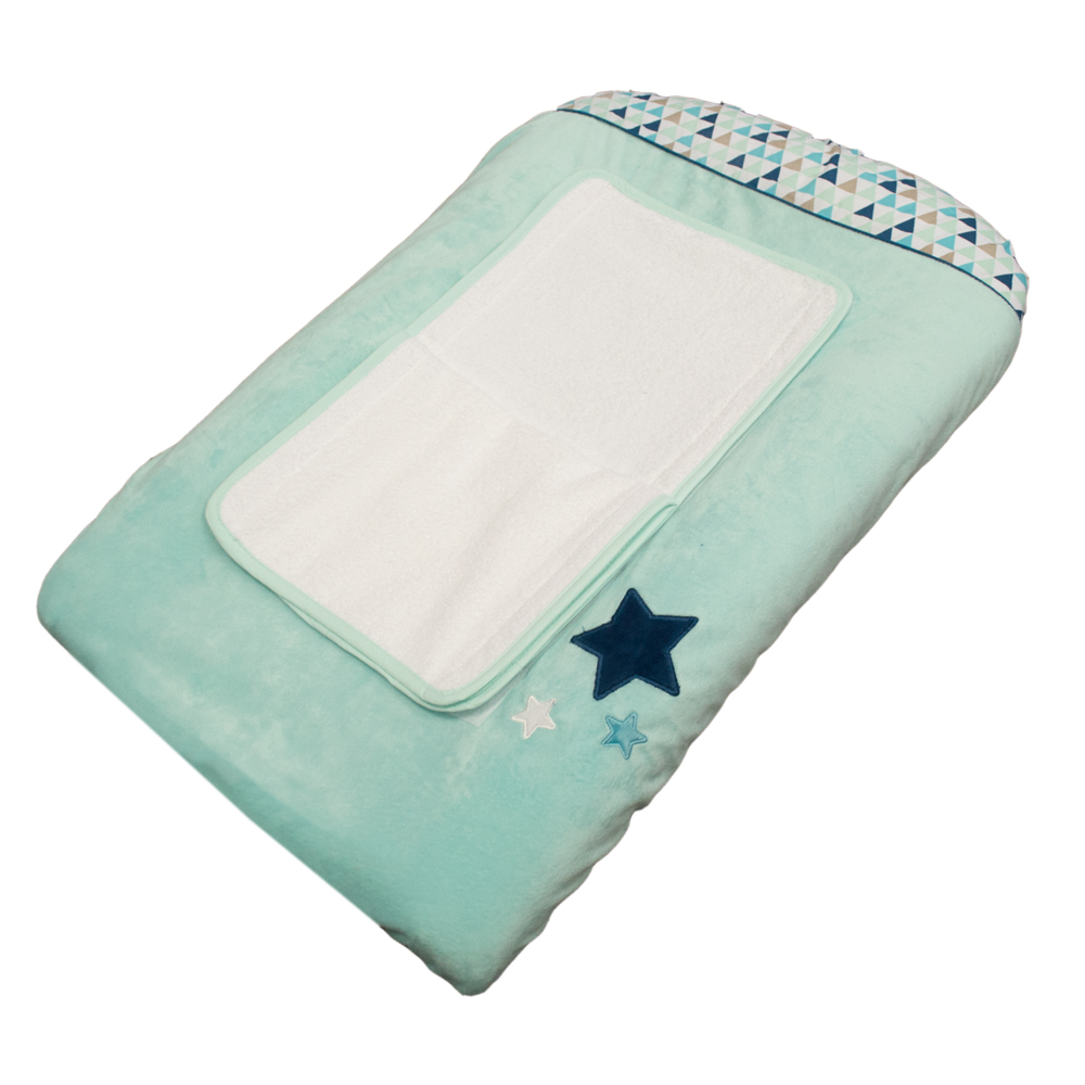Matelas à langer + housse BLEU Domiva