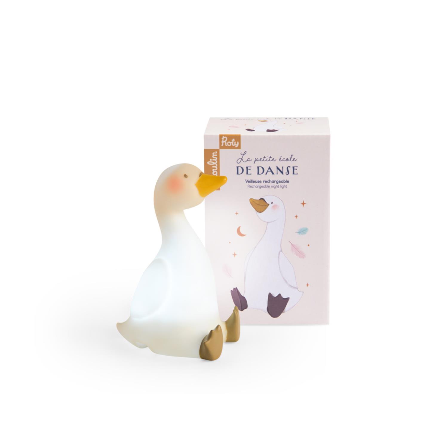 MOULIN ROTY - Veilleuse cygne USB La petite école de danse BLANC Moulin Roty