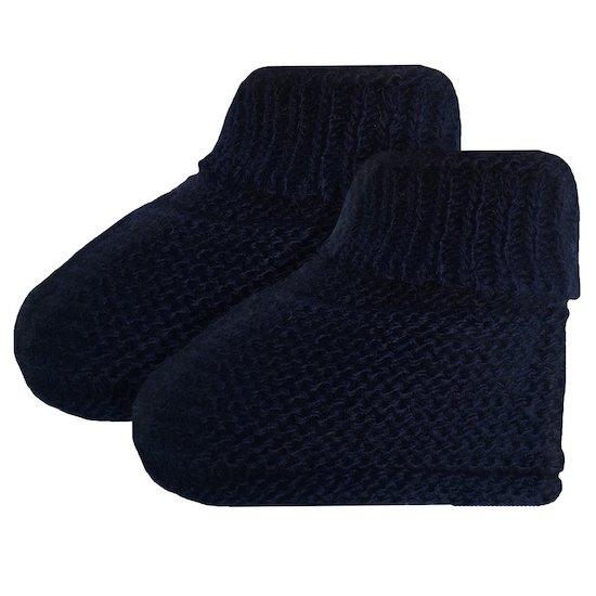 P’tit bisou Chaussons tricot Marine 1 mois