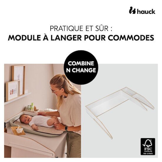 Hauck Plan à langer pour commode Combine N Change White 