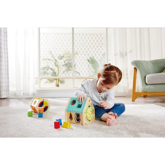Hape Jouet Maison trieuse de formes Multicolore  Hape Jouet Maison trieuse de formes Multicolore
