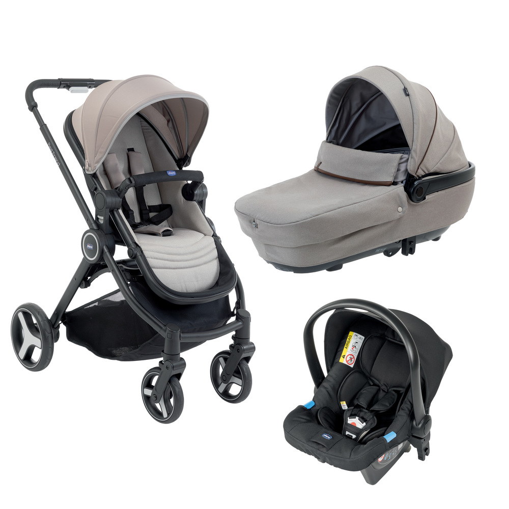 Poussette Trio Best Friend Plus Comfort i-Size Magnet grey CHICCO, Vente en  ligne de Poussette Trio