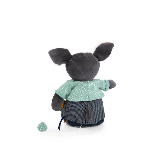 Moulin Roty Peluche chien Puce musical Puce & Pilou Multicolore  Moulin Roty Peluche chien Puce musical Puce & Pilou Multicolore