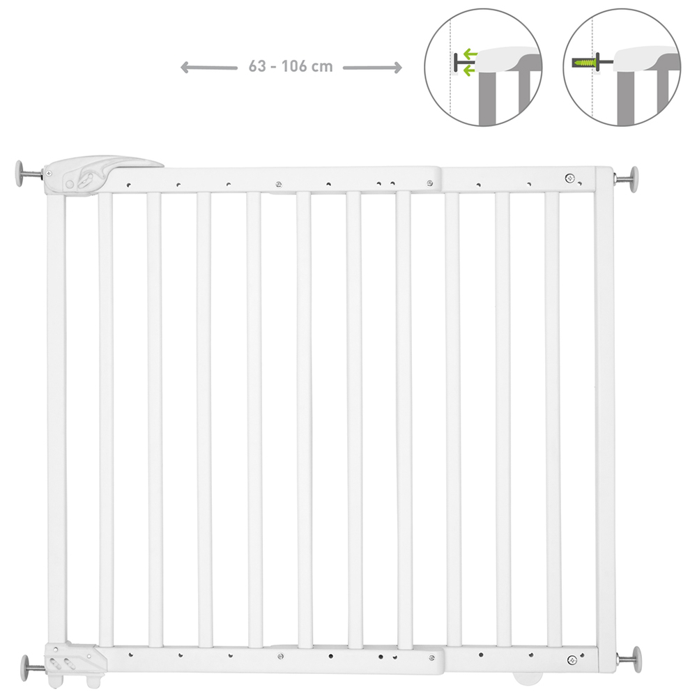 Barrière de sécurité en bois polyvalente pour bébé extensible 28,3