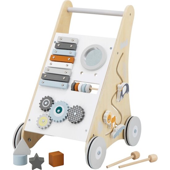 Tryco Chariot d'activités et de marche en bois bois coloré  Tryco Chariot d'activités et de marche en bois bois coloré