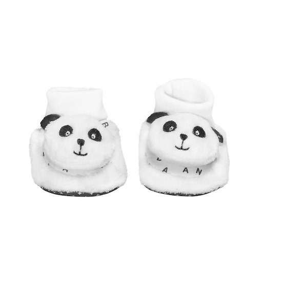 Sauthon Chaussons Panda Blanc - Noir 0-6 mois
