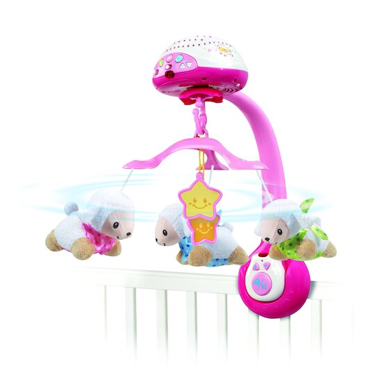 Vtech Baby Lumi mobile Compte-moutons Rose 