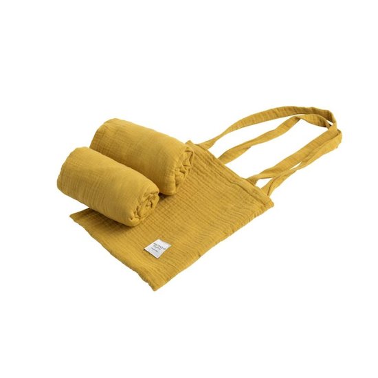 Sauthon Original Lot de 2 Draps housse pour berceau rectangle Jaune Topaze 