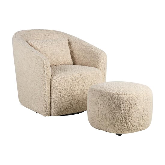 Quax Repose pied Ottoman Gomi beige  Quax Repose pied Ottoman Gomi beige