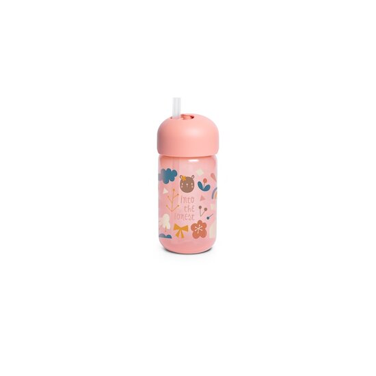 Suavinex Tasse a paille Into the Forest Rose 340ml 18 mois +